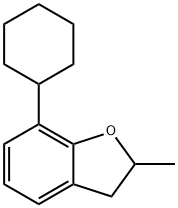 7-Cyclohexyl-2,3-dihydro-2-methylbenzofuran 结构式