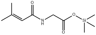 N-(3-Methyl-1-oxo-2-butenyl)glycine trimethylsilyl ester,54824-02-1,结构式