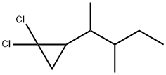 1,1-Dichloro-2-(1,2-dimethylbutyl)cyclopropane,54824-03-2,结构式