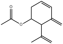 5-Methylene-6-isopropenyl-3-cyclohexen-1-ol acetate Structure