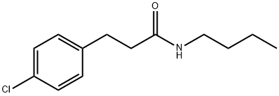 N-Butyl-4-chlorobenzenepropanamide,54833-21-5,结构式