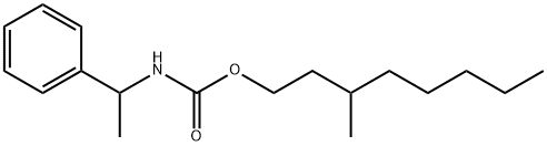 (1-フェニルエチル)カルバミド酸3-メチルオクチル 化学構造式