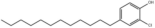 2-クロロ-4-ドデシルフェノール 化学構造式