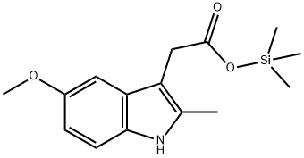 5-Methoxy-2-methyl-1H-indole-3-acetic acid trimethylsilyl ester Struktur