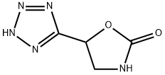 2-Oxazolidinone, 5-(1H-tetrazol-5-yl)- (9CI) Struktur