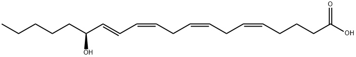 15(S)-HYDROXY-(5Z,8Z,11Z,13E)-EICOSATETRAENOIC ACID, 54845-95-3, 结构式