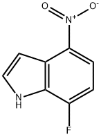 7-氟-4-硝基-1H-吲哚, 548458-05-5, 结构式