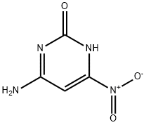 2(1H)-Pyrimidinone,  4-amino-6-nitro- Structure