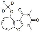 2H-Cyclohepta[4,5]furo[2,3-d]pyrimidine-2,4(3H)-dione,  1,5-dihydro-5-(methoxy-d3)-1,3-dimethyl-  (9CI) Structure