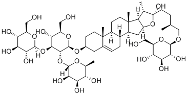 [(25R)-22α-ヒドロキシ-26-(β-D-グルコピラノシルオキシ)フロスタ-5-エン-3β-イル]2-O-α-L-ラムノピラノシル-3-O-β-D-グルコピラノシル-β-D-グルコピラノシド