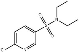 6-氯-N,N-二乙基吡啶-3-磺酰胺 结构式