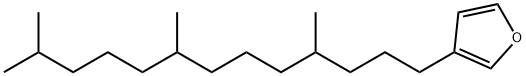 3-(4,8,12-Trimethyltridecyl)furan 结构式