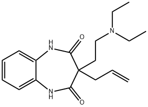3-Allyl-3-[2-(diethylamino)ethyl]-1H-1,5-benzodiazepine-2,4(3H,5H)-dione Structure
