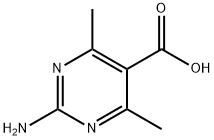 2-amino-4,6-dimethylpyrimidine-5-carboxylic acid 化学構造式