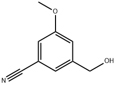 Benzonitrile, 3-(hydroxymethyl)-5-methoxy- (9CI) Structure