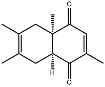 1,4-Naphthalenedione, 4a,5,8,8a-tetrahydro-2,4a,6,7-tetramethyl-, (4aR,8aS)- (9CI) 结构式