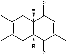 1,4-Naphthalenedione, 4a,5,8,8a-tetrahydro-2,4a,6,7-tetramethyl-, (4aR,8aS)- (9CI) Structure