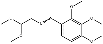 ETHANAMINE, 2,2-DIMETHOXY-N-[(2,3,4-TRIMETHOXYPHENYL)METHYLENE]- 化学構造式