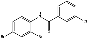 3-氯-N-(2,4-二溴苯基)苯甲酰胺,548790-40-5,结构式