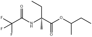 N-(Trifluoroacetyl)-D-isovaline 1-methylpropyl ester Structure