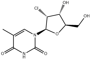 2'-氯-2'-脱氧-5-甲基尿苷,54898-34-9,结构式