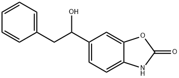 6-(1-Hydroxy-2-phenylethyl)benzoxazol-2(3H)-one 结构式