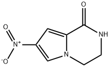 Pyrrolo[1,2-a]pyrazin-1(2H)-one, 3,4-dihydro-7-nitro- (9CI) 结构式