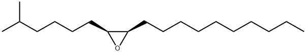 [2R,3S,(-)]-2-デシル-3-(5-メチルヘキシル)オキシラン 化学構造式