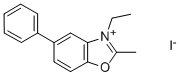 3-ETHYL-2-METHYL-5-PHENYL-BENZOOXAZOL-3-IUM IODIDE Structure