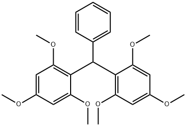 BENZENE, 1,1'-(PHENYLMETHYLENE)BIS[2,4,6-TRIMETHOXY]- Structure