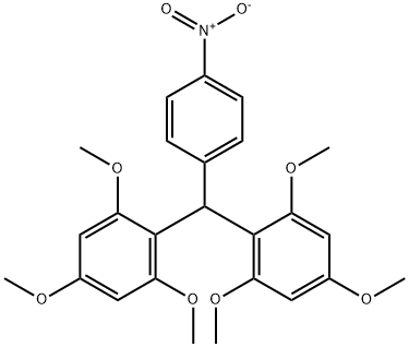 BENZENE, 1,1'-[(4-NITROPHENYL)METHYLENE]BIS[2,4,6-TRIMETHOXY]- Structure