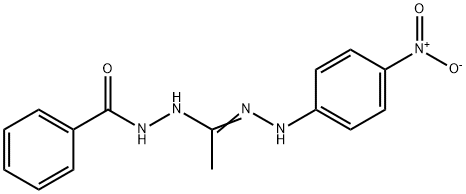 N2-Benzoyl-N4-(4-nitrophenyl)acetohydrazidine Structure