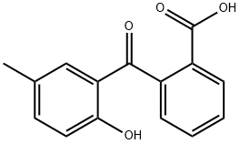 o-(2-Hydroxy-5-methylbenzoyl)benzoic acid Structure