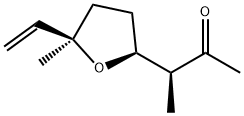 (S)-3-[(2S,5R)-Tetrahydro-5-vinyl-5-methylfuran-2-yl]-2-butanone Struktur