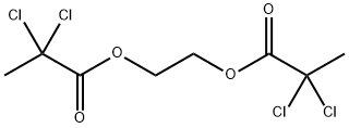 ビス(2,2-ジクロロプロピオン酸)1,2-エタンジイル 化学構造式