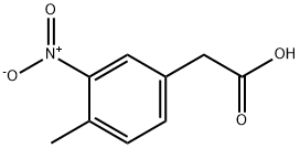 4-甲基-3-硝基苯乙酸,54941-44-5,结构式