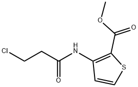 3-(3-氯丙酰胺基)噻吩-2-羧酸甲酯, 549478-39-9, 结构式