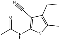 Acetamide, N-(3-cyano-4-ethyl-5-methyl-2-thienyl)- (9CI),549491-66-9,结构式
