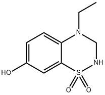 2H-1,2,4-Benzothiadiazin-7-ol,4-ethyl-3,4-dihydro-,1,1-dioxide(9CI) 化学構造式