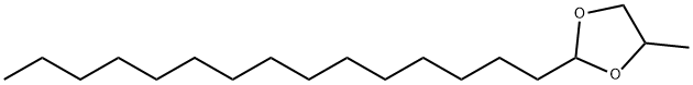 4-Methyl-2-pentadecyl-1,3-dioxolane 结构式