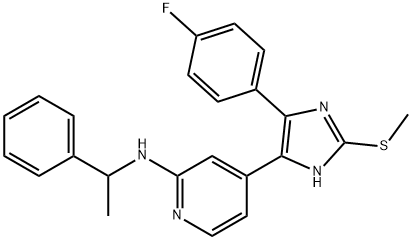 (RS)-4-[5-(4-FLUOROPHENYL)-2-METHYLSULFANYL-3H-IMIDAZOL-4-YL]PYRIDIN-2-YL]-(1-PHENYLETHYL)AMINE] price.