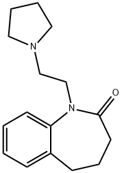 2,3,4,5-Tetrahydro-1-[2-(1-pyrrolidinyl)ethyl]-1H-1-benzazepin-2-one 结构式