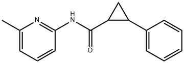 Cyclopropanecarboxamide, N-(6-methyl-2-pyridinyl)-2-phenyl- (9CI),549516-19-0,结构式