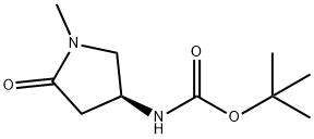 Carbamic acid, [(3S)-1-methyl-5-oxo-3-pyrrolidinyl]-, 1,1-dimethylethyl ester,549531-76-2,结构式