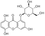 去甲基雏菊叶龙胆口山酮苷,54954-12-0,结构式