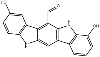 5,11-Dihydro-4,8-dihydroxyindolo[3,2-b]carbazole-6-carboxaldehyde Struktur