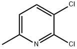 2,3-ジクロロ-6-ピコリン 化学構造式