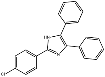 2-(4-クロロフェニル)-4,5-ジフェニルイミダゾール 化学構造式