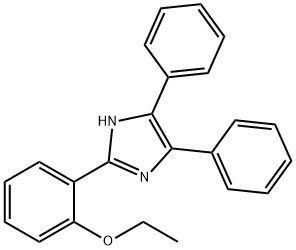 2-(2-乙氧基苯基)-4,5-二苯基-1H-咪唑, 5496-42-4, 结构式