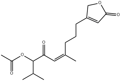4-[(Z)-7-Acetoxy-4,8-dimethyl-6-oxononan-4-enyl]furan-2(5H)-one 结构式